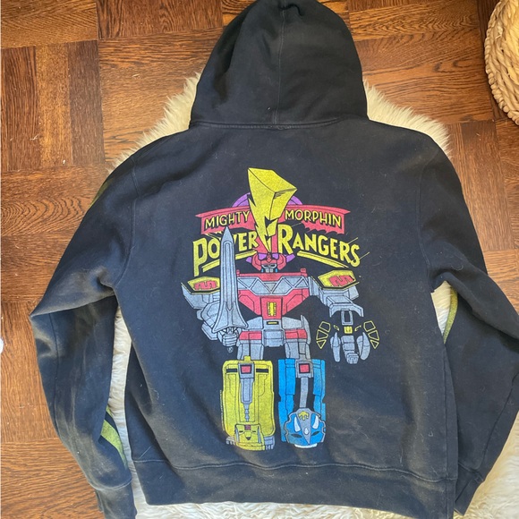 90s vintage power rangers mighty morphin full zip hoodie super legends men’s - Picture 2 of 7